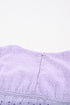 Flutter Sleeves Sheer Textured Babydoll Top